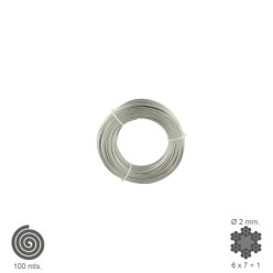 Cable Galvanizado   2 mm, (Rollo 100 Metros) No Elevacion