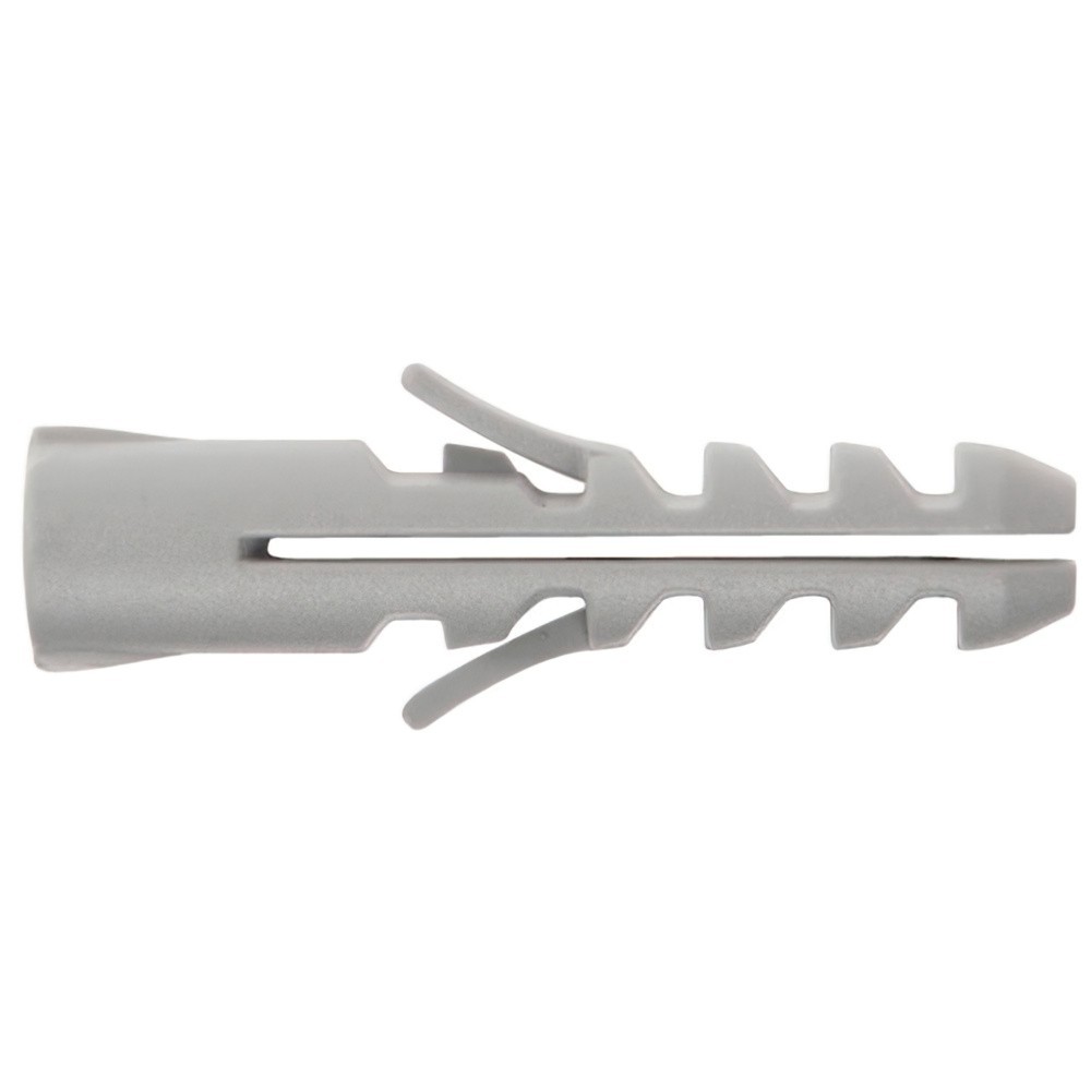 Taco Nylon Tradicional  Gris   6 mm,  (Caja de 100 piezas) al por Mayor | Almacén de Ferretería