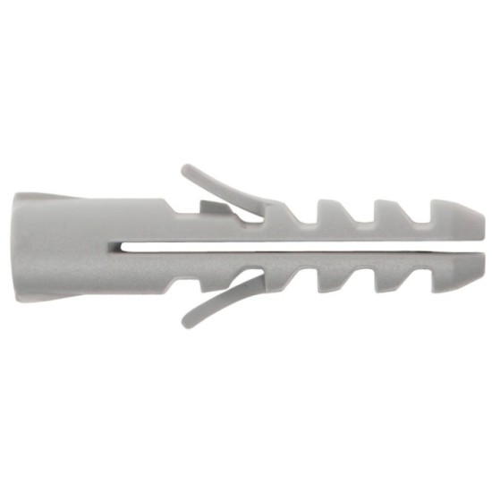 Taco Nylon Tradicional Gris  10 mm, (Caja de 50 piezas) al por Mayor | Almacén de Ferretería