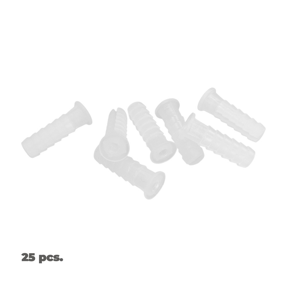 Taco Wolfpack Plastico Blanco    5 mm, (25 unidades) al por Mayor | Almacén de Ferretería