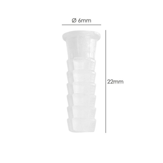 Taco Wolfpack Plástico Blanco    6 mm, (25 unidades) al por Mayor | Almacén de Ferretería