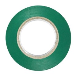 Cinta Aislante 20 m, x 19 mm, Verde Uso doméstico