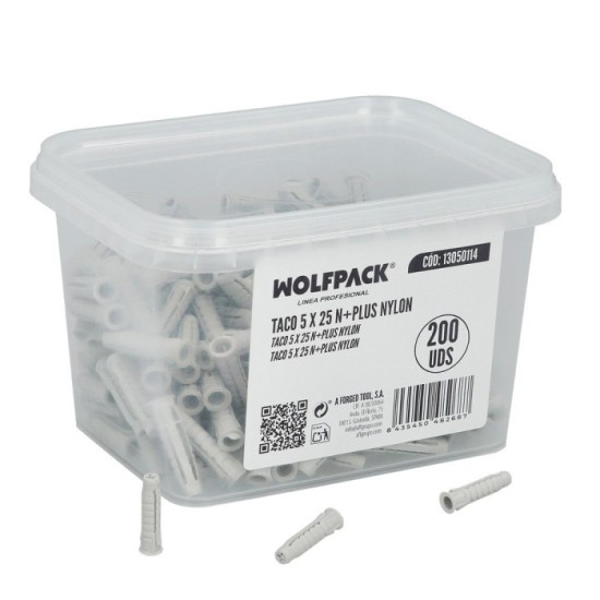 Taco 5 x 25 N+plus Nylon Caja 200 Uds, al por Mayor | Almacén de Ferretería