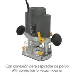 Fresadora Ø 8 mm, 1,020 W Velocidad Ajustable Con Maletin