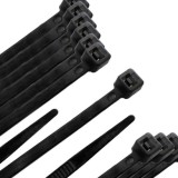 Brida Nylon 100%, Color Negro 9,0 x 780 mm, Bolsa 100 unidades, Abrazadera Plastico, Organizador Cables, Alta Resistencia al por