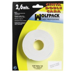 Cinta Doble Cara 2,6 m, x 18 mm,