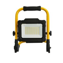 Foco Led Plano 30 Watt, Luz Blanca 4000º K IP 65 3300 Lumenes Con Asa de Transporte