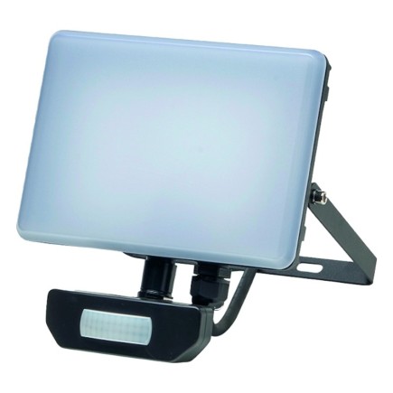 Foco Led Plano  10 Watt, 900 Lumens, Luz blanca 4000ºK Protección IP65, Cuerpo Aluminio, Con Sensor,