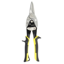 Tijeras Chapa Corte Central 250 mm, Hoja Acero Al Carbono, Mangos Engomados, Con Dientes Serrados, Cortachapa, Tijera Aviacion