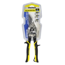 Tijeras Chapa Corte Izquierda 250 mm, Hoja Acero Al Carbono, Mangos Engomados, Con Dientes Serrados, Cortachapa, Tijera Aviacion