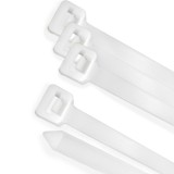 Brida Nylon 100%, Color Blanco / Natural 7,5 x 450 mm, 100 Piezas, Abrazadera Plastico, Organizador Cables, Alta Resistencia al 