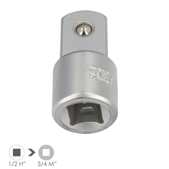 Adaptador Aumentador 1/2" Hembra A 3/4" Macho Acero Cromo Vanadio, Aristas Redondas, Reductor Carraca, al por Mayor | Almacén de