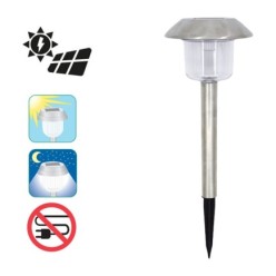 Lampara Solar Inoxidable
