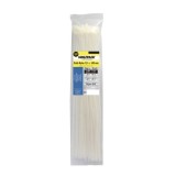 Brida Nylon 100%, Color Blanco / Natural 7,8 x 540 mm, 100 Piezas, Abrazadera Plastico, Organizador Cables, Alta Resistencia al 
