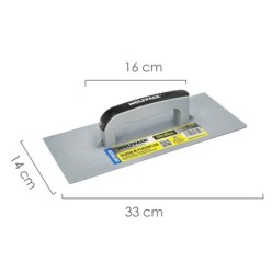 Talocha Plastico Lisa 330 x 140 mm, Gris,