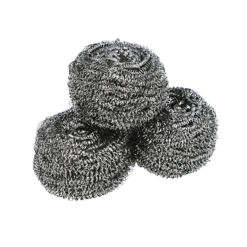 Estropajo Acero Inoxidable  (Pak 3 Pz)