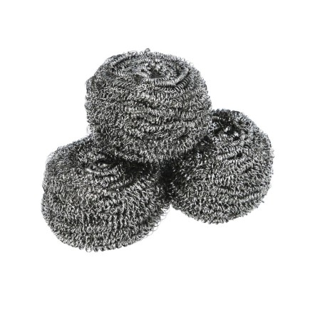 Estropajo Acero Inoxidable  (Pak 3 Pz)