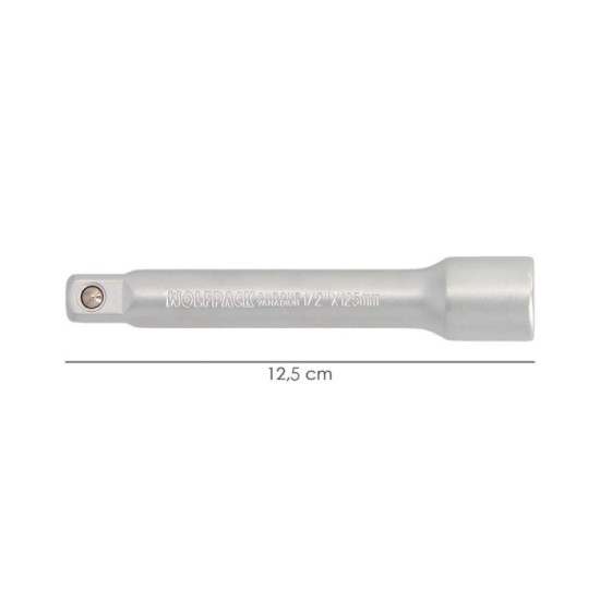 Alargadera Llave De Vaso Cuadradillo 1/2" Longitud 125 mm, Acero Cromo Vanadio al por Mayor | Almacén de Ferretería