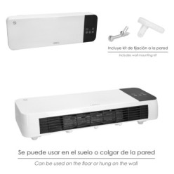Termoconvector De Pared Split 1000 / 2000 Watt,