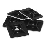 Base Adhesiva Para Bridas 19x19 mm, Negra Bolsa 100 Unidades al por Mayor | Almacén de Ferretería