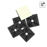 Base Adhesiva Para Bridas 28x28 mm, Negra Bolsa 100 Unidades al por Mayor | Almacén de Ferretería