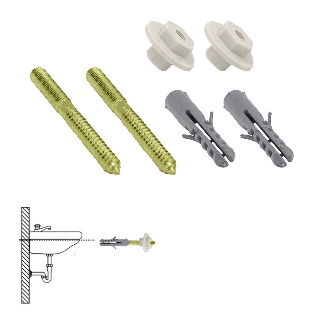 Kit Sanitario Fijacion Lavabo  10x110 mm, (2 Piezas) al por Mayor | Almacén de Ferretería