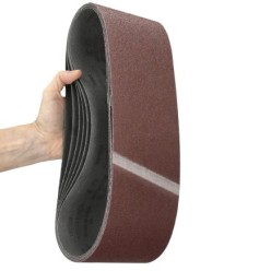 Lija Recambio Banda 100 x 690 mm, Grano 80 (6 Piezas)