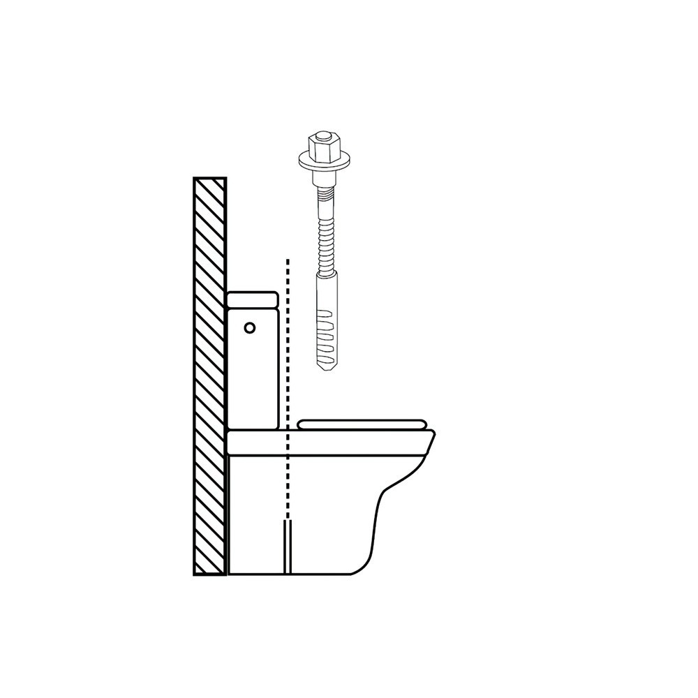 Kit Sanitario Fijacion Wc  6x80 mm, Inoxidable (2 Piezas) al por Mayor | Almacén de Ferretería