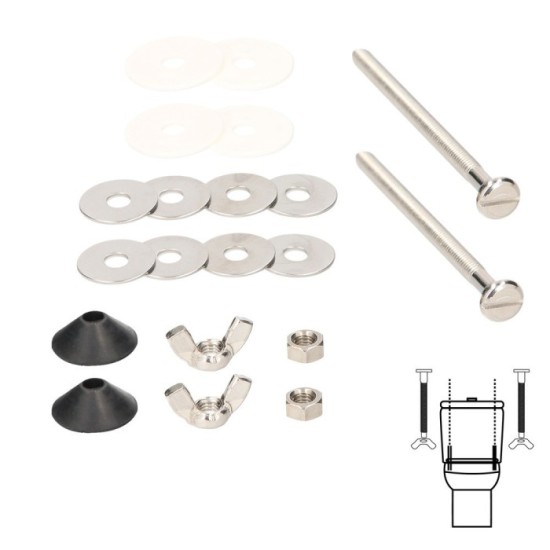 Kit Fiajcion Sanitario Cisterna / Inodo 6x90 (2 Piezas) al por Mayor | Almacén de Ferretería