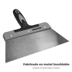 Espatula Acero 250 mm, Mango TPR