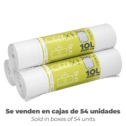 Bolsa Basura Cierre Facil 10 Litros Rollo 20 Bolsas
