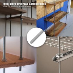 Grillete Recto Galvanizado 22 mm, 7/8" Uso Domestico