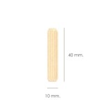 Espigas Madera 10x40 mm, (Bolsa de 50 Piezas) al por Mayor | Almacén de Ferretería
