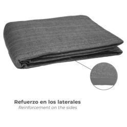 Toldo Vela Sombra Jardin Triangular Gris 5,0 x 5,0 metros,