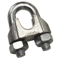 Sujetacables Galvanizado 12 mm, 1/2" Uso Domestico