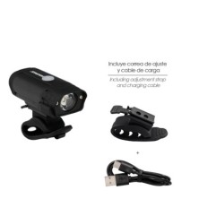 Luz Led Frontal Para Bicicleta / Patinete 400 Lumenes (5 Modos) Bateria Recargable USB