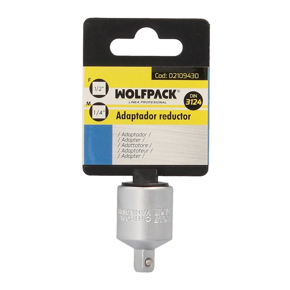 Adaptador Reductor  1/2" Hembra A 1/4" Macho, Acero Cromo Vanadio, Aristas Redondas, Reductor Carraca, al por Mayor | Almacén de