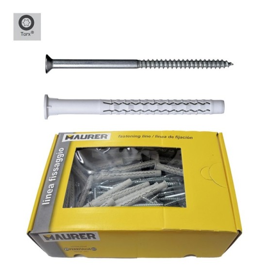 Taco Wolfpack Con Tirafondo Torx MU-XL 10 x 140 mm, (Caja de 50 piezas) al por Mayor | Almacén de Ferretería