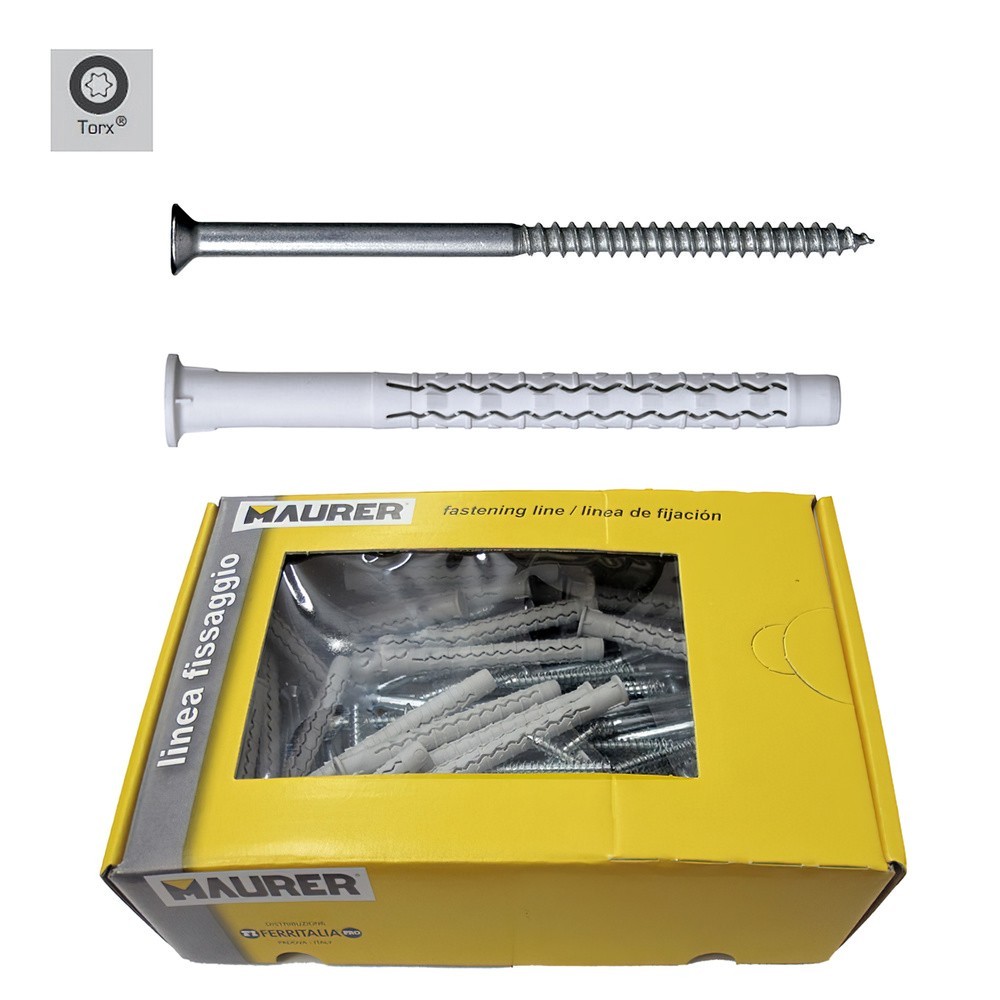 Taco Wolfpack Con Tirafondo Torx MU-XL 10 x 140 mm, (Caja de 50 piezas) al por Mayor | Almacén de Ferretería