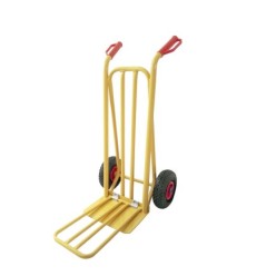 Carretilla Almacen / Sacos  Con Pala Abatible Ruedas Neumáticas Llantas de plástico