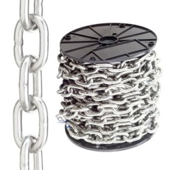 Cadena En Rollo Zincada 5 mm,(Rollo 56 metros)