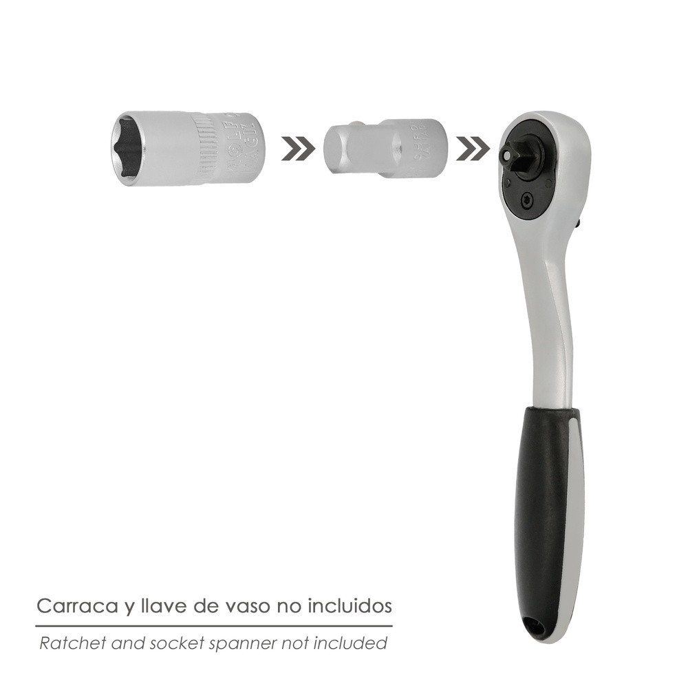 Adaptador Aumentador 1/4" Hembra 3/8" Macho al por Mayor | Almacén de Ferretería