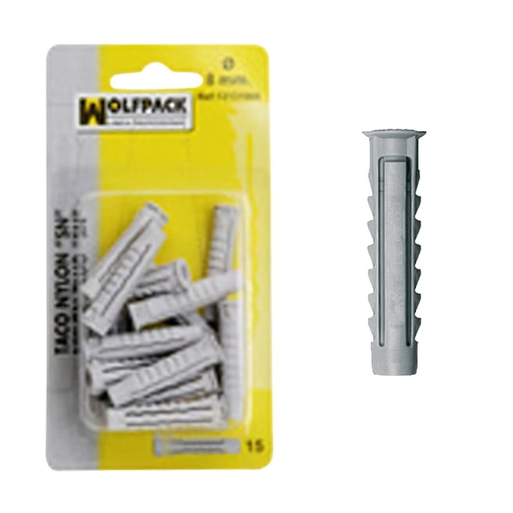 Taco Nylon  SN    12 mm, (6 Piezas) al por Mayor | Almacén de Ferretería