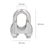 Sujetacables Galvanizado 10 mm, 3/8" Uso Domestico al por Mayor | Almacén de Ferretería