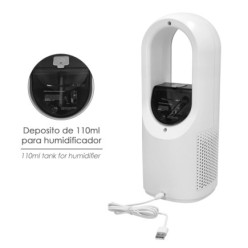 Ventilador Sobremesa Bateria Sin Aspas