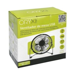 Ventilador Sobremesa 10 cm, 2,5 Watt USB,