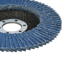 Disco Laminas Lija Circonio Inox - Plus 115x22 mm, grano 40