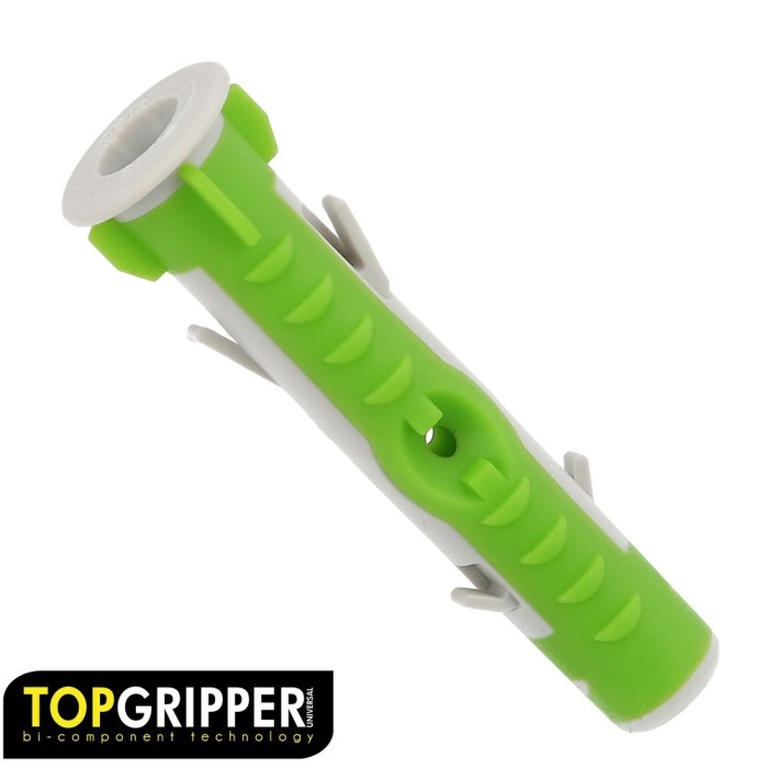 Taco Topgripper Bimaterial Ø 10 mm, (Caja 75 unidades) Taco Anclaje Universal, Taco Hormigon, Taco Pladur, Taco Ladrillo al por 