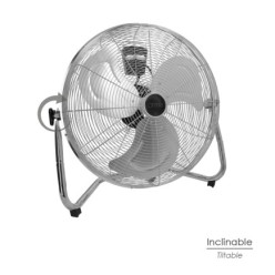 Ventilador Suelo Cromado 120 Watt Ø50 cm,