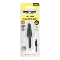 Fresa Rotativa Para Madera Conica Ø 6 a 15 mm, Para Taladro / Fresadora